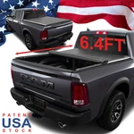 Soft Roll-up Bed Tonneau Cover For 2002-18 Ram 1500 2003-24 2500 3500 6.4FT. Fixed Price $132.05.