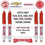 Skyjacker H7000 Shocks Set Front 6-8" Rear 4.5-8" For K10, K15, K20, K25, K3500. Fixed Price $269.88.