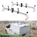 Bar White Roof Ladder Rack For Nissan NV200, Chevy City Express 500 Lbs Load. Fixed Price $185.99.