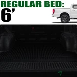 Topline 2019-2023 Ford Ranger 6 Ft Rubber Truck Bed Trunk Mat Liner Black. Fixed Price $83.00.