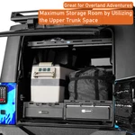 Fit 15-25 Jeep Wrangler Jk Jl Rear Upper Basket/ Cargo Drawer Fridge Slide Mount. Fixed Price $499.99.