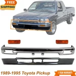 Front Bumper Chrome Steel Kit & Signal Lights For 1989-1995 Toyota Pickup. Fixed Price $298.48.
