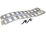 Winston Cargosmart 3021 12"X 90"ALUMINUM Fixed S-curve Ramp W/treads 1500LB 2PK. Fixed Price $250.81.
