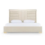 Modrest Daystar - Queen Modern Beige And Gold Bed. Fixed Price $1982.50.