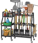 Heavy Duty Garden Tool Organizer With Wheels & Baskets For Garage/yard. Fixed Price $99.99.