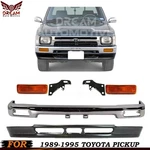 Front Bumper Chrome Steel Kit & Signal Lights For 1989-1995 Toyota Pickup. Fixed Price $335.00.