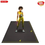 Large Exercise Mat For Home Workout Gym Flooring Rub.... Fixed Price $174.95.