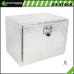 Aluminum Storage Tool Box W/ 2X Chain 24"X 17"X18" For Truck Garage Home Office. Fixed Price $107.91.