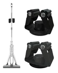Mop Holder Magnetic Heavy Duty Steel Tool Mount 2 Pack Black+grey. Fixed Price $16.29.