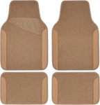 Beige Leather & Waterproof Carpet Floor Mats, Universal Fit For Suv. Fixed Price $35.06.