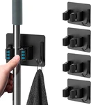 SUS304 Mop Broom Holder - Wall Mounted Heavy Duty Self Adhesive. Fixed Price $45.25.