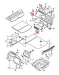 Audi Mesh Pocket Luggage Compartment Trim Moor Brown 4G8861710DL2 No Duties. Fixed Price $28.34.