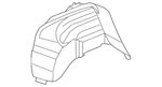 Genuine Gm Rear Driver Side Wheelhouse Liner With Retainers 94735919. Fixed Price $7.50.