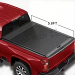 5.8 Ft Retractable Truck Tonneau Bed Cover For Gmc SIERRA1500 2014-2026. Fixed Price $529.99.