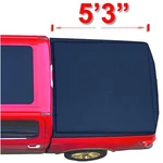 5'3" Soft Roll Up Vinyl Tonneau Cover For 2000-2004 Dodge Dakota Truck Bed. Fixed Price $163.30.