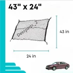 43" X 24" Floor Trunk Cargo Net For Hyundai Genesis (2009-2016) Luggage Holder. Fixed Price $16.50.