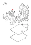 Genuine Audi Sportback RSQ3 F3B F3N G2B Fitting Hook 83A867835. Fixed Price $9.60.