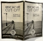 Great Salt Lake Cut-off 1923 Southern Pacific Booklet American Canyon Route. Fixed Price $39.00.