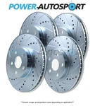 (front+rear) Power Performance Drilled Slotted Plated Brake Disc Rotors 45468PS. Fixed Price $286.05.