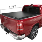 Oedro 5.7FT Soft Roll-up Tonneau Cover For 2019 2026 Dodge Ram 1500 Truck Bed. Fixed Price $142.99.