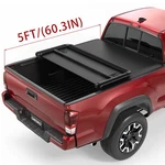 Oedro 5FT Soft Tri-fold Bed Tonneau Cover For 2017-2026 Honda Ridgeline W/lamp. Fixed Price $155.99.
