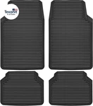 Rubber Floor Mats, All Weather Full Set 4-PIECE, Waterproof Automotive Trim. Fixed Price $42.72.