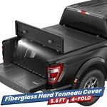 5.5FT 4-FOLD Fiberglass Hard Truck Bed Tonneau Cover 2015-2026 Ford F150. Fixed Price $317.88.