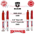 Skyjacker Shock Absorber Set 1-2.5" Front & 2" Rear Lift For 09-18 Ram 1500 2WD. Fixed Price $269.88.