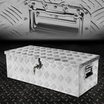 30" Aluminum Toolbox Silver 5 Strips Pattern Truck Underbody Storage W/lock. Fixed Price $65.05.