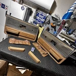 73-76 Chevrolet Gmc Truck Squarebody Interior Door Panels Saddle Brown Woodgrain. Fixed Price $399.95.