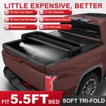 For 5.5FT 2022-2025 Tundra Soft Tri-fold Tonneau Cover Excl. Trail Edition 66.7". Fixed Price $159.00.