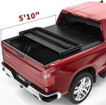 Oedro 5.8FT 3-FOLD Tonneau Cover For 2019-2026 Silverado Sierra 1500 Truck Bed. Fixed Price $158.99.