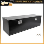 Aluminum Storage Tool Box W/2X CHAIN+2X Lock Fits Truck Home Garage 60"X18"X18". Fixed Price $388.54.