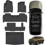 Sanban-axe Floor Mats & 2021-25 For Chevrolet Suburban 8SEATS Full Set, Black. Fixed Price $165.99.