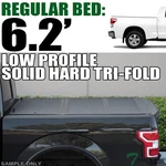 Topline For 2004-2006 Tundra 6.2 Ft Bed Low Profile Hard Tri Fold Tonneau Cover. Fixed Price $572.00.
