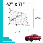 Ford F-series 1995-2025 Truck Bed Cargo Net 47"X71"HEAVY Duty Tie Down Hook. Fixed Price $22.50.