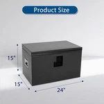 24"X15"X15" Steel Truck Bed Tool Box Trailer Tongue Storage Organizer Chest. Fixed Price $97.99.