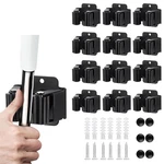 12PCS Broom And Mop Holder, Heavy Duty Garden Tool Organizer Rack Rake Sh.... Fixed Price $25.03.