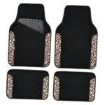 Bling Diamond Floor Mats, Shining Rhinestone Carpet Sparkly Gold Leopard. Fixed Price $44.99.