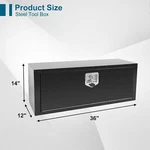 36 12 14 Iron Tool Box Pickup Truck Storage Underbody Trailer Bed Heavy Duty. Fixed Price $149.88.