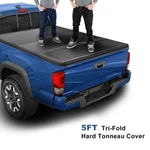 For 16-23 Toyota Tacoma Truck 5FT Short Bed Hard Solid Tri-fold Tonneau Cover. Fixed Price $329.00.