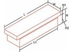 Dee Zee DZ9170TB Single Crossover Tool Box Blue Label Fullsize (texture Black). Fixed Price $1139.41.