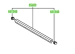 Toyota Tacoma 2016-2023 Header Rail & End Caps Genuine Oem. Fixed Price $408.23.