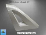02 To 13 Avalanche, Escalade Ext Rear Left Quarter Bed Trim Triangle Sail Panel. Fixed Price $244.00.