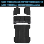 For 2007-13 Chevy Silverado Double Cab Tpe Floor Mats Trunk Bed Cargo Liners. Fixed Price $150.99.