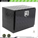24"X 17"X18" Multifunctional Storage Tool Box For Truck W/2X Chain Black. Fixed Price $116.26.