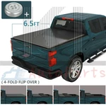 6.5FT Soft Tonneau Cover 4-FOLD For 14-25 Chevy Silverado Gmc Sierra Truck Bed. Fixed Price $181.99.
