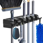 Hyrixdirect Broom Hanger Wall Mount And Mop Organizer 1, Black. Fixed Price $20.41.