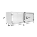 48"X18"X18" Aluminum Heavy Duty Pickup Truck Storage Tool Box Barn Door Cam Lock. Fixed Price $539.97.