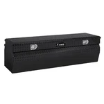 Uws EC20302 Gloss Black Aluminum 55" Single Lid 11 Cu Ft Wedge Utility Chest Box. Fixed Price $982.02.
